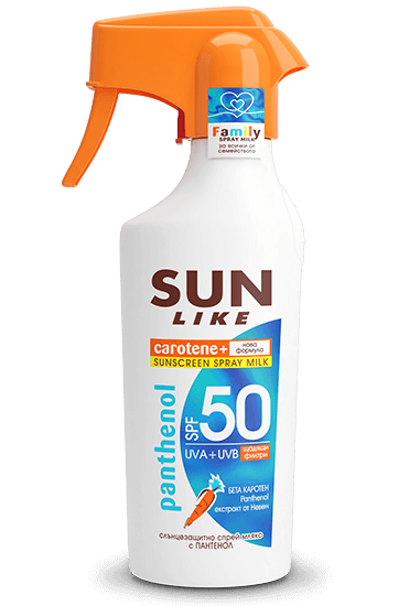 Слънцезащитно спрей мляко Panthenol Family SPF50